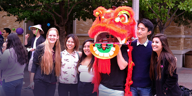 TCU students at a Vietnamese Student Association event