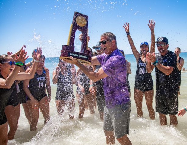 TCU Beach volleyball celebrates national championship