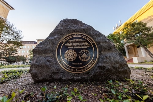 TCU's Native American Monument