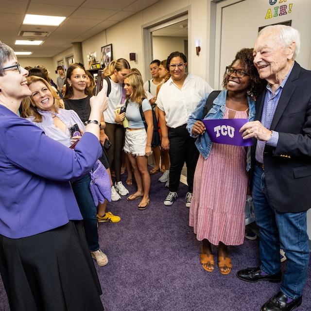 Bob Schieffer meets and greets