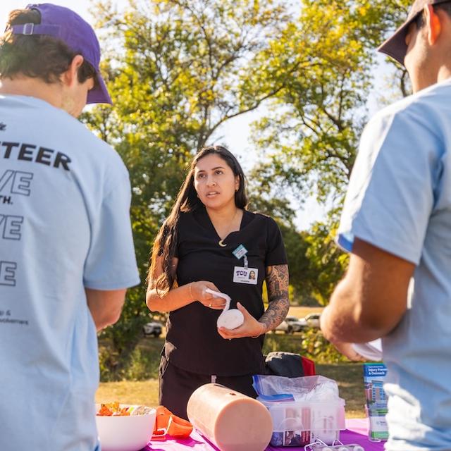 TCU volunteers