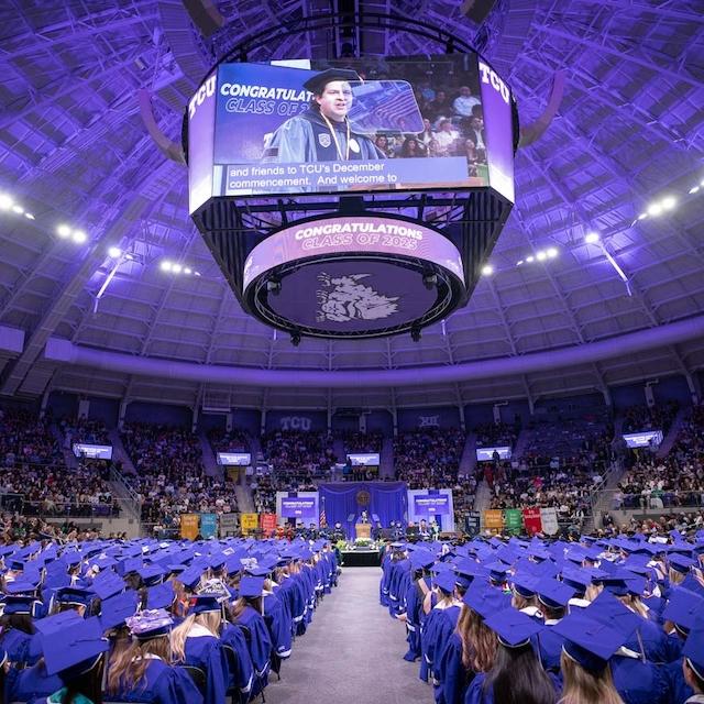 fall 2025 commencement in the arena