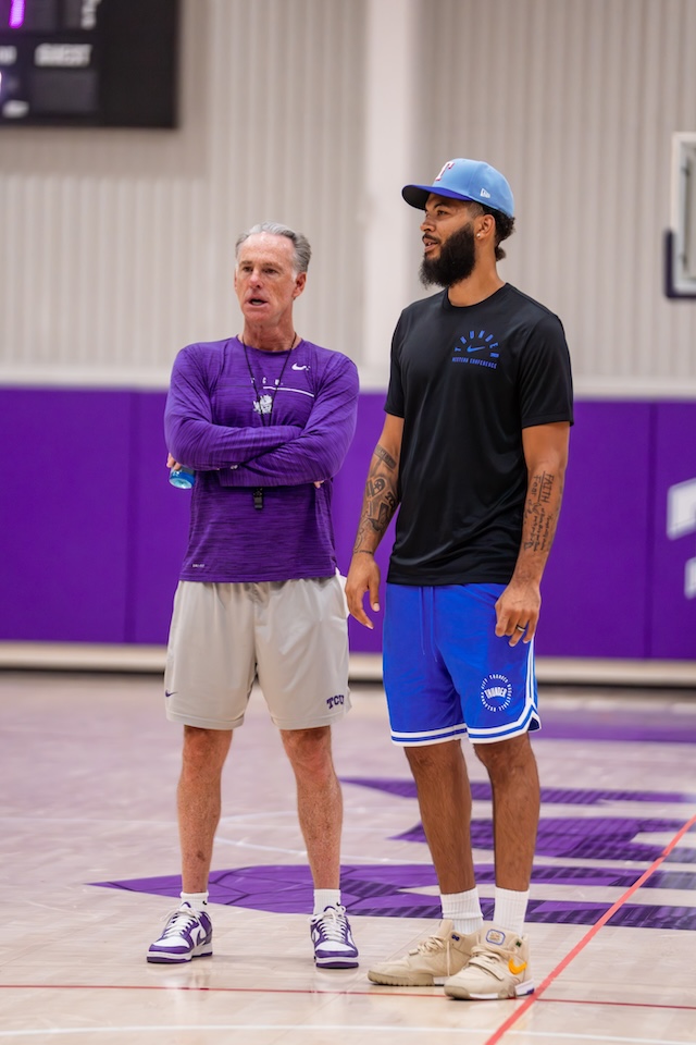 Jamie Dixon and Kenrich Williams