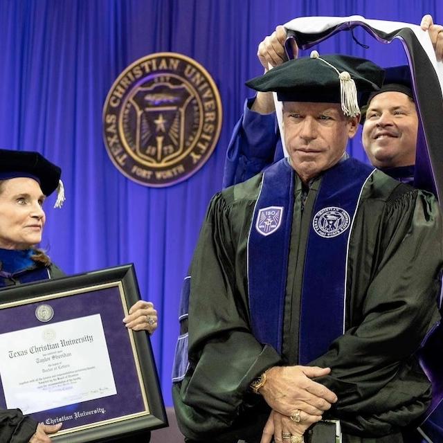 Sheridan receives honorary degree