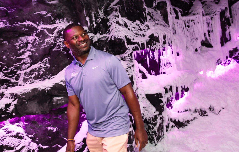 LT in snow room