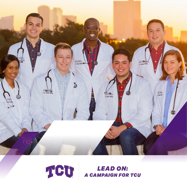 TCU and UNTHSC School of Medicine student group shot