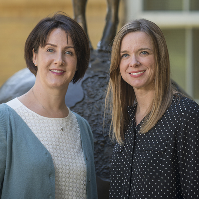 Photo of Kathleen Strickland-Cohen and Kathleen Kyzar