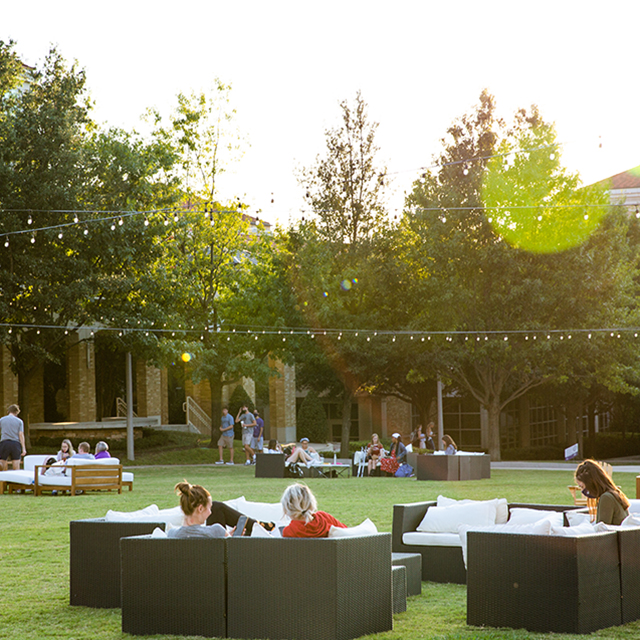 New Community Commons Give Students A, Tcu Fire Pit