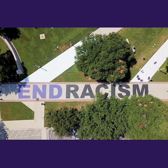 End Racism mural
