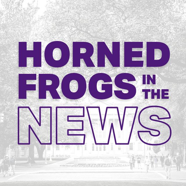 Horned Frogs in the News graphic