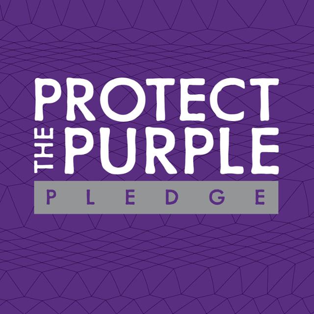 Protect the Purple graphic