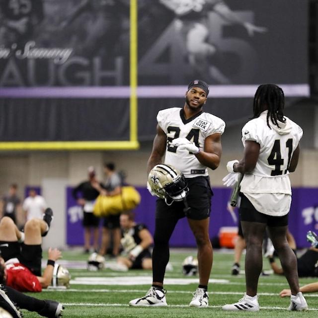 Saints practice