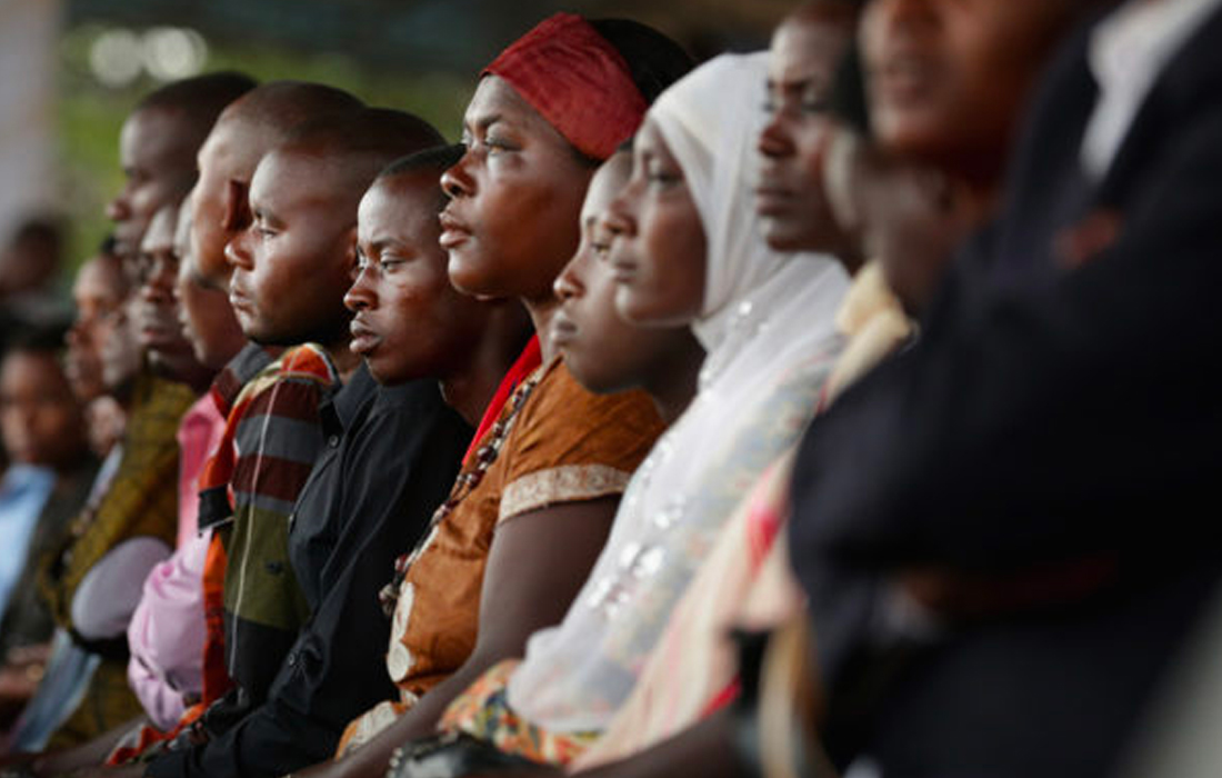 Thousands gather in Kigali, Rwanda, in 2014 to commemorate the 20th anniversary of the country’s genocide that left nearly 1 million people dead. Women are a major part of the effort to rebuild Rwanda and some of the next generation of leaders are studying at TCU. Photo by Chip Somodevilla/Getty Images