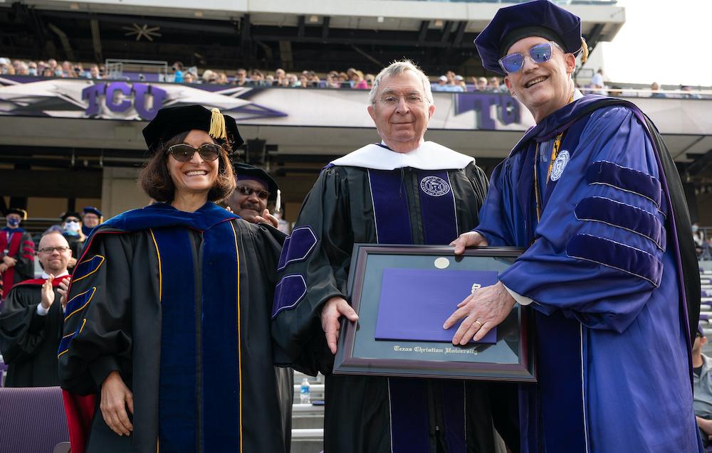 TCU Honors Former Board of Trustees Chair Luther King With Honorary