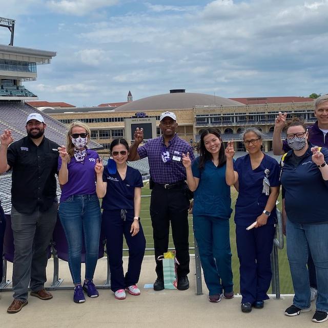 TCU and BSWH staff vaccination crew